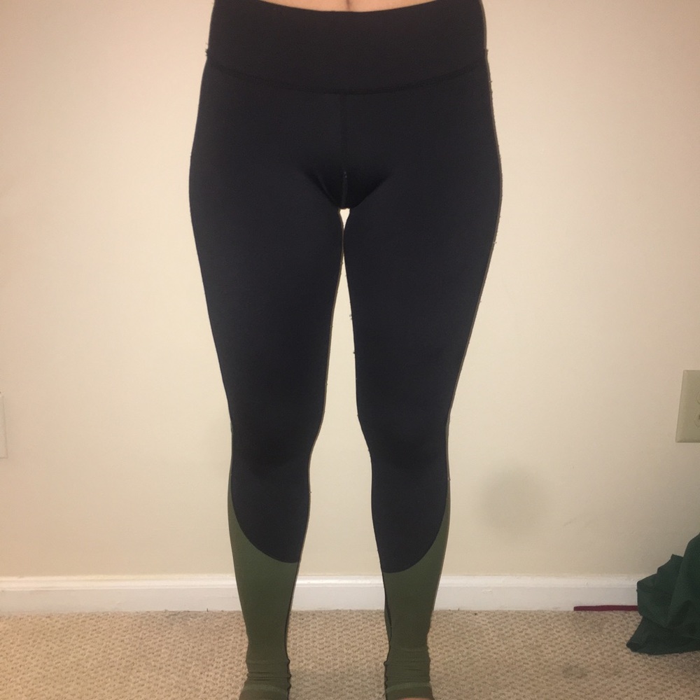 Two-tone full length leggings